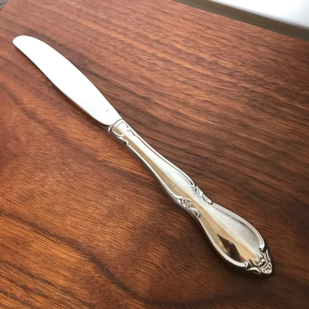 Oneida Community CHATELAINE Stainless Glossy Flatware hollow handle DINNER KNIFE
